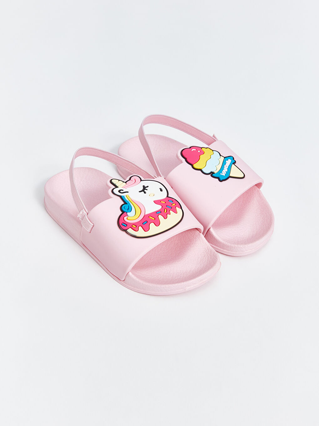 LCW STEPS Single Band Patch Detail Baby Girl Beach Slippers -S1EH03Z1-CRC