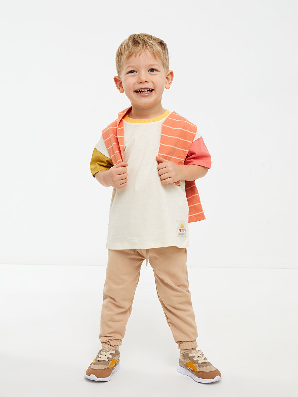 Bej Erkek Bebek Aktif Spor Ayakkabı-1