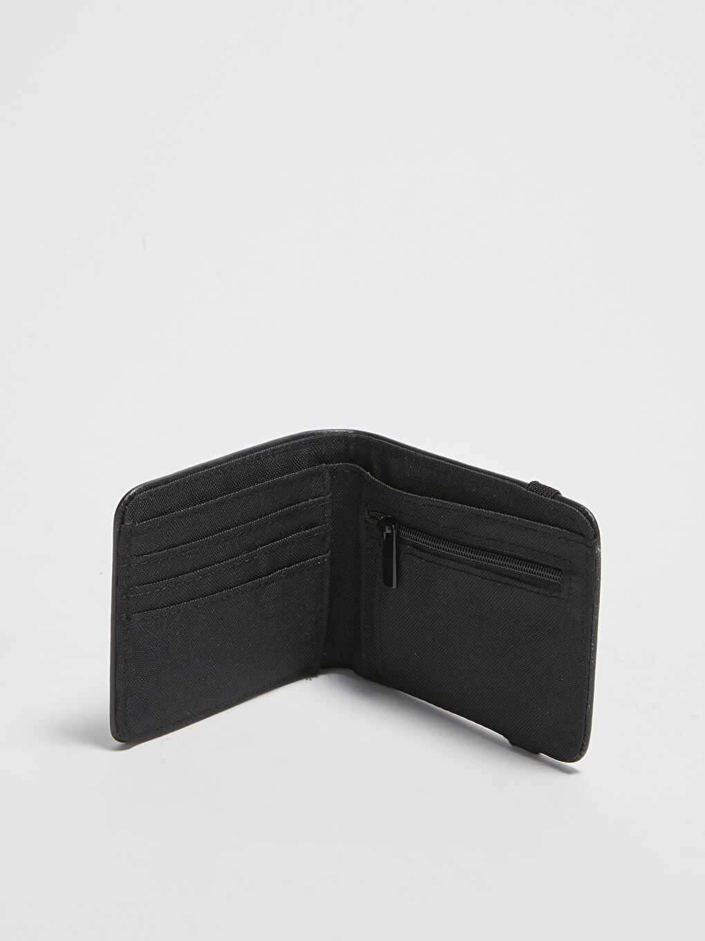 Siyah Lastik Kapatmalı Deri Görünümlü Erkek Cüzdan-2