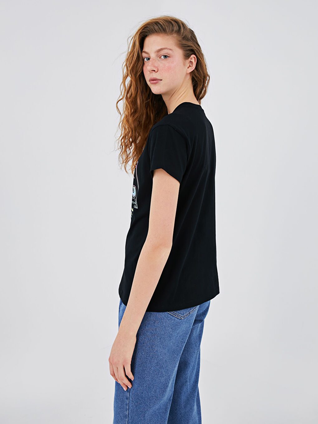 AC / DC Štampana Majica Kratkih Rukava od Pamuka za Žene-3