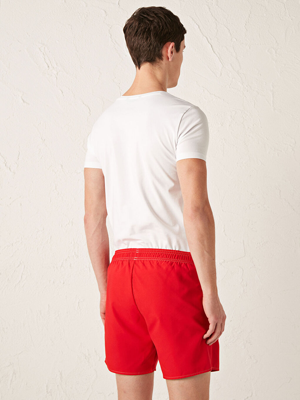 Short Length Basic Men's Swimming Shorts-3