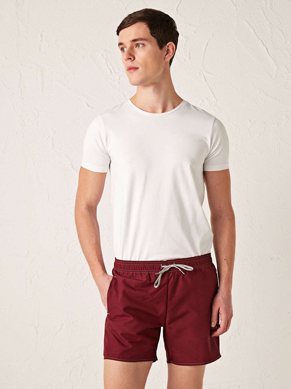 Short Length Basic Men's Swimming Shorts