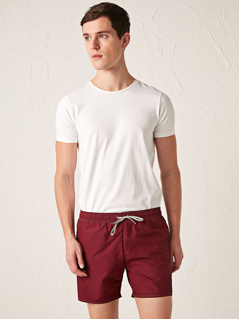 Short Length Basic Men's Swimming Shorts-1