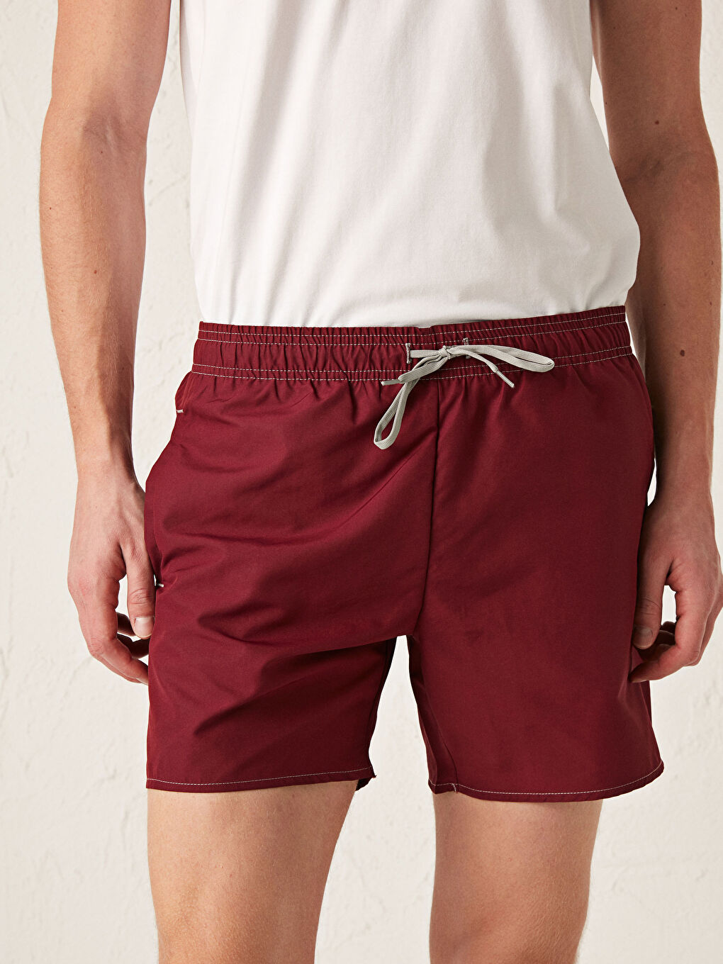 Short Length Basic Men's Swimming Shorts-2