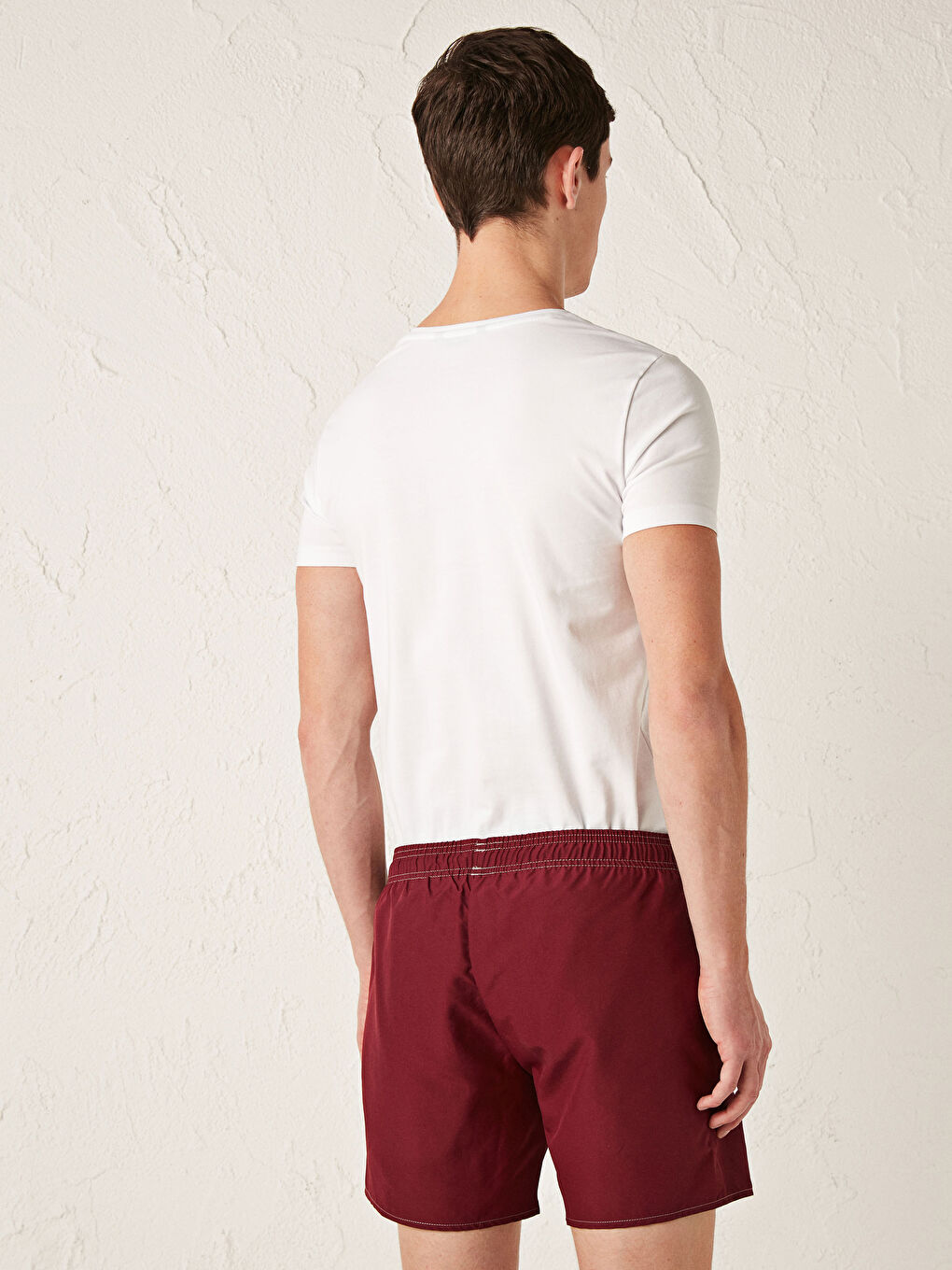 Short Length Basic Men's Swimming Shorts-3