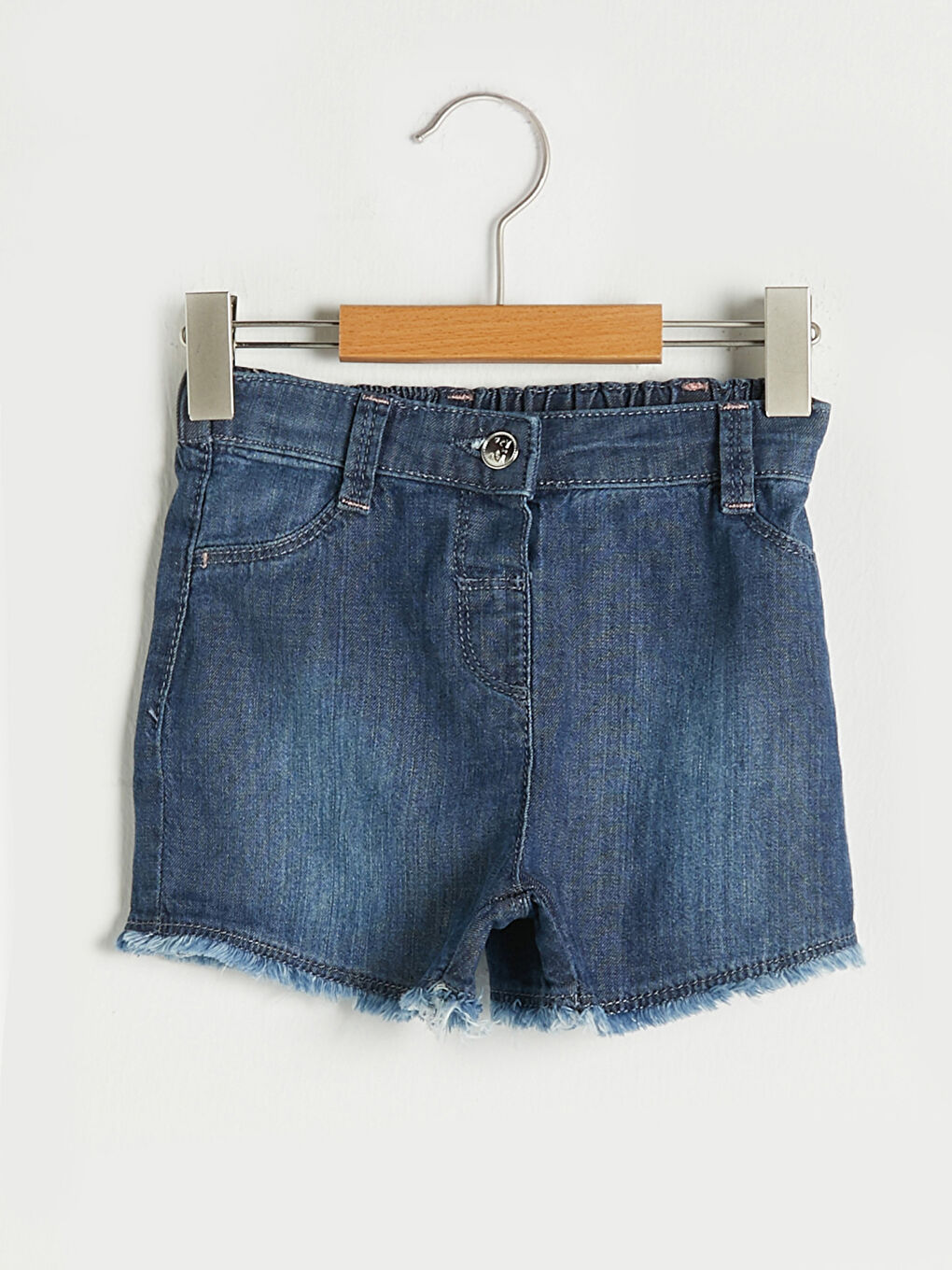 Elastic Waist Basic Baby Girls' Shorts