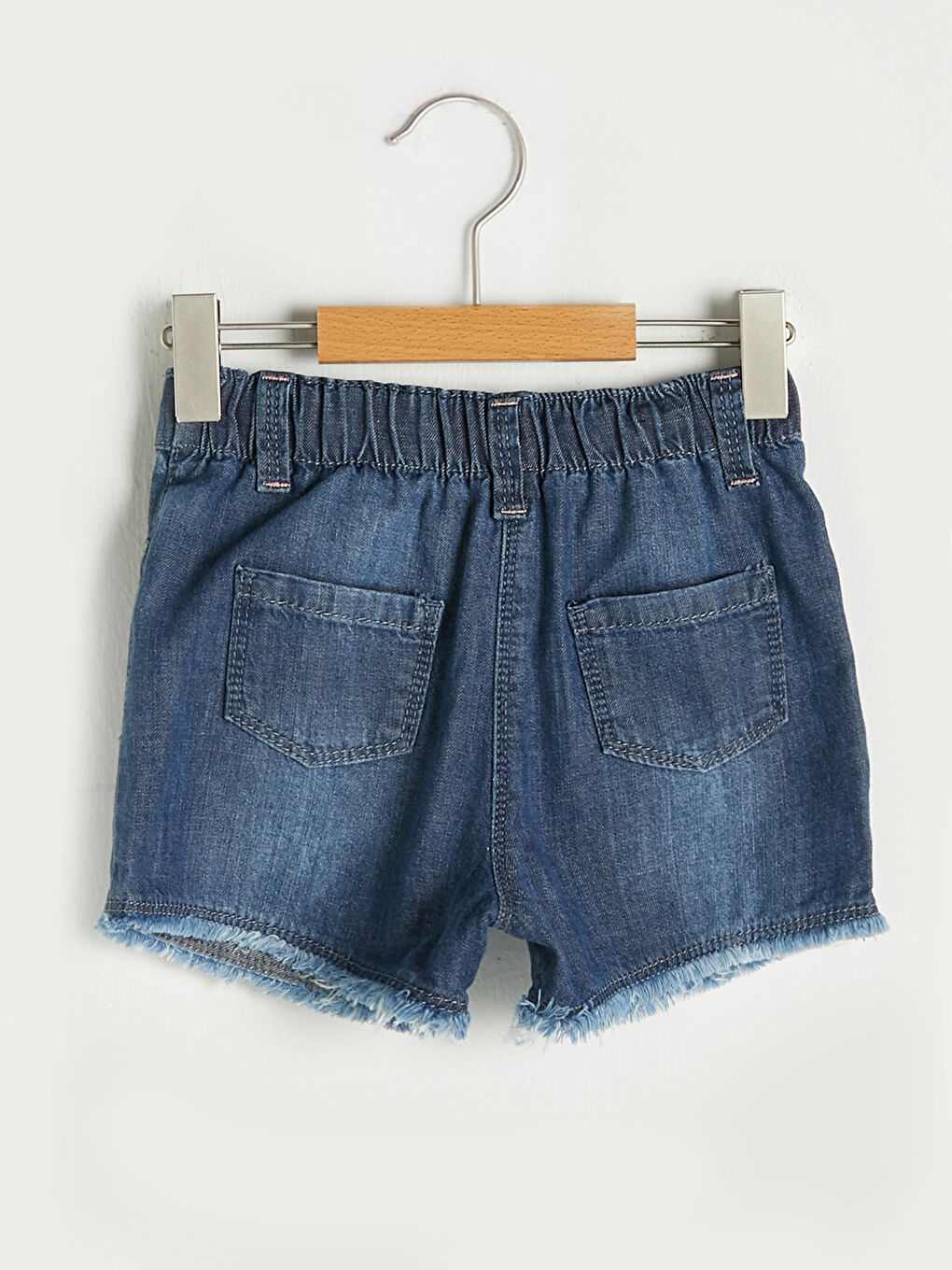Elastic Waist Basic Baby Girls' Shorts-1