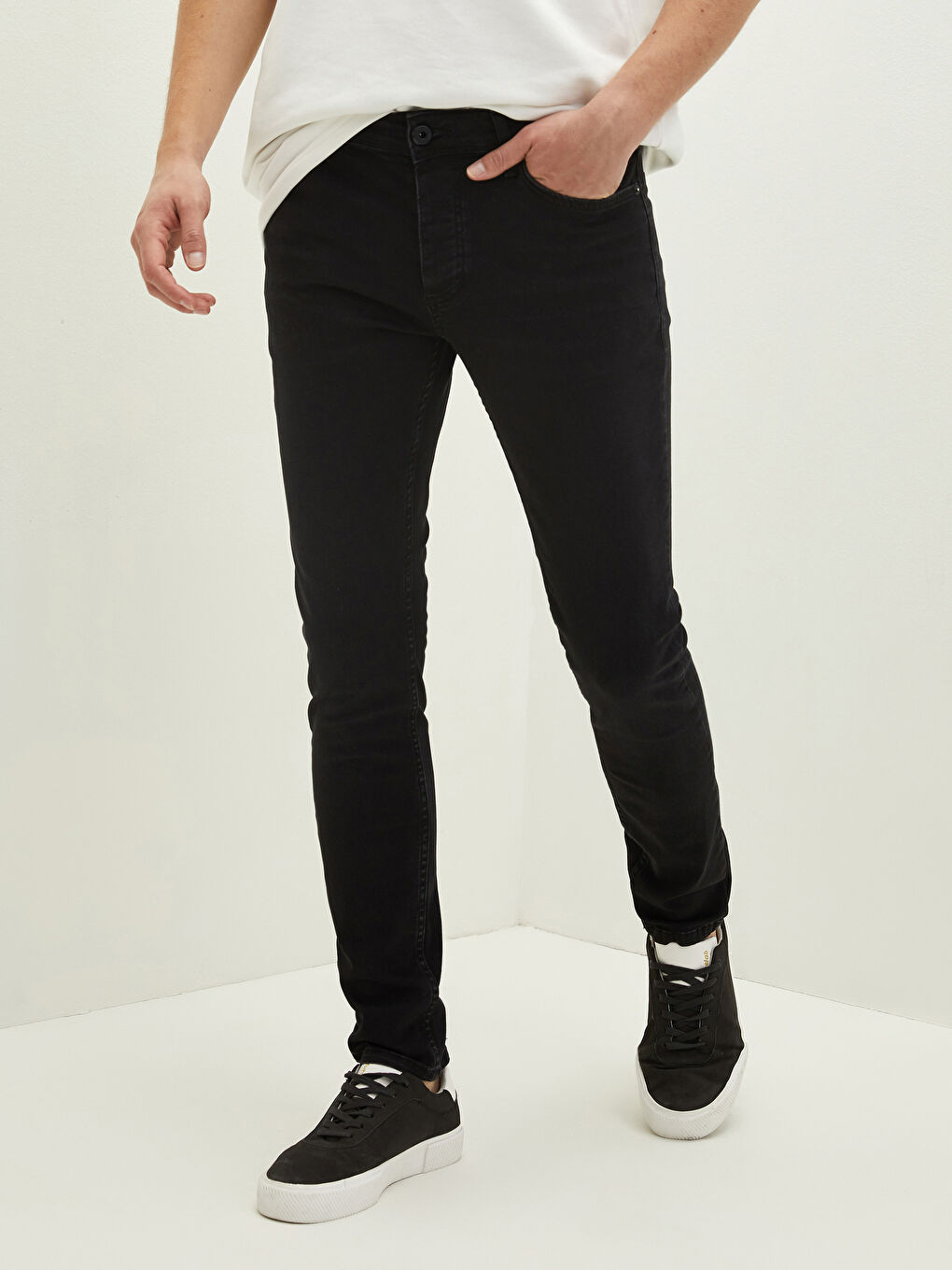 Siyah Premium Denim 760 Skinny Fit Erkek Jean Pantolon-2