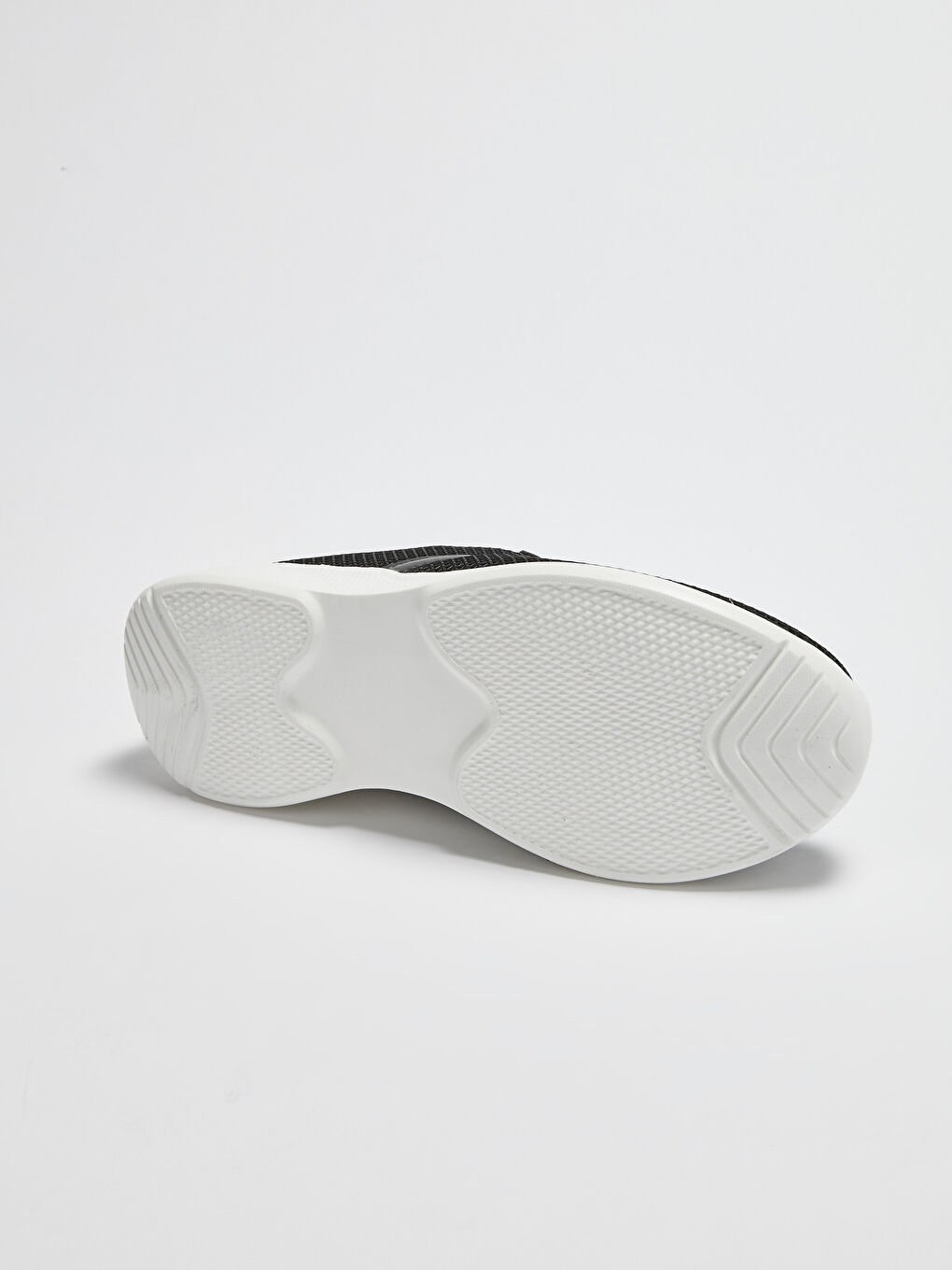 Siyah File Detaylı Bağcıklı Kadın Aktif Spor Ayakkabı-2