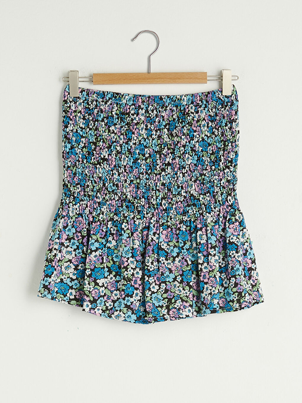 Elastic Waist Floral Flower Woman Skirt -S1EK96Z8-LQQ
