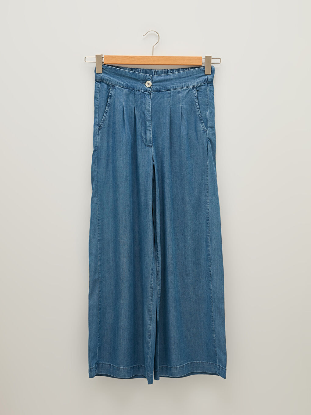 Farmerke Ženske Pantalone sa Elastičnim Strukem i Džepovima u Harem Stilu-4