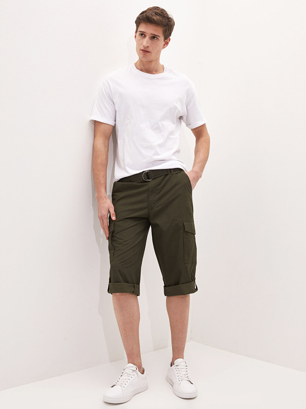LCW Casual Standardmuster-Roller-Shorts für Herren -S1EL28Z8-LS6