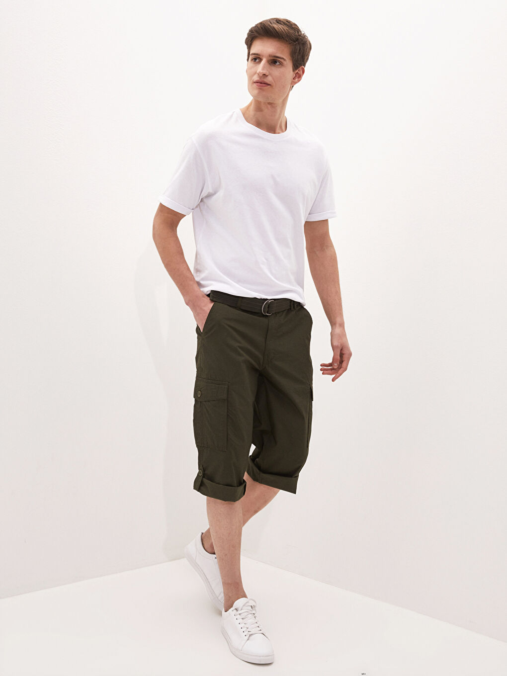 LCW Casual Standardmuster-Roller-Shorts für Herren -S1EL28Z8-LS6