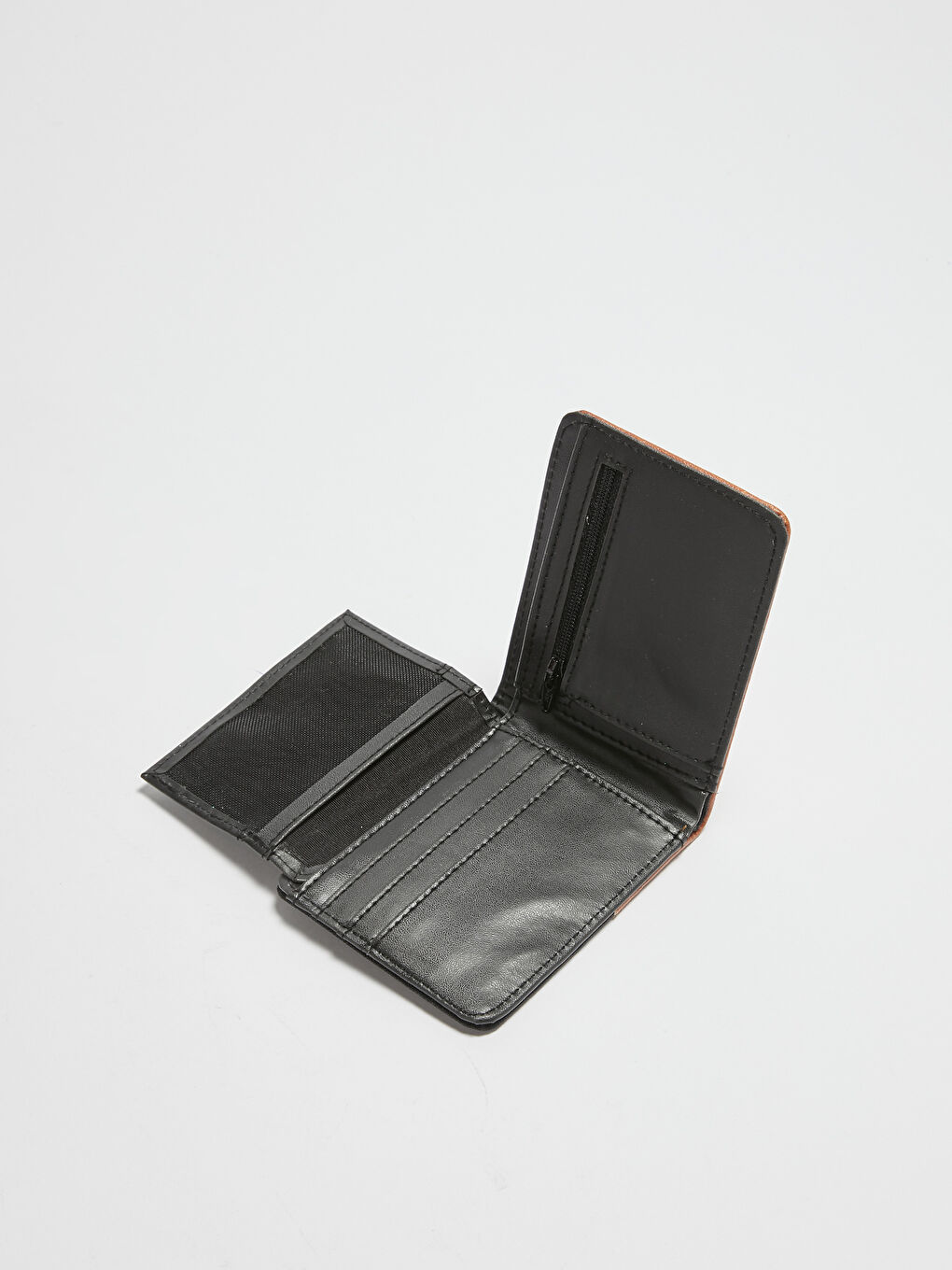 Kahverengi Yazı Baskılı Erkek Cüzdanı-2