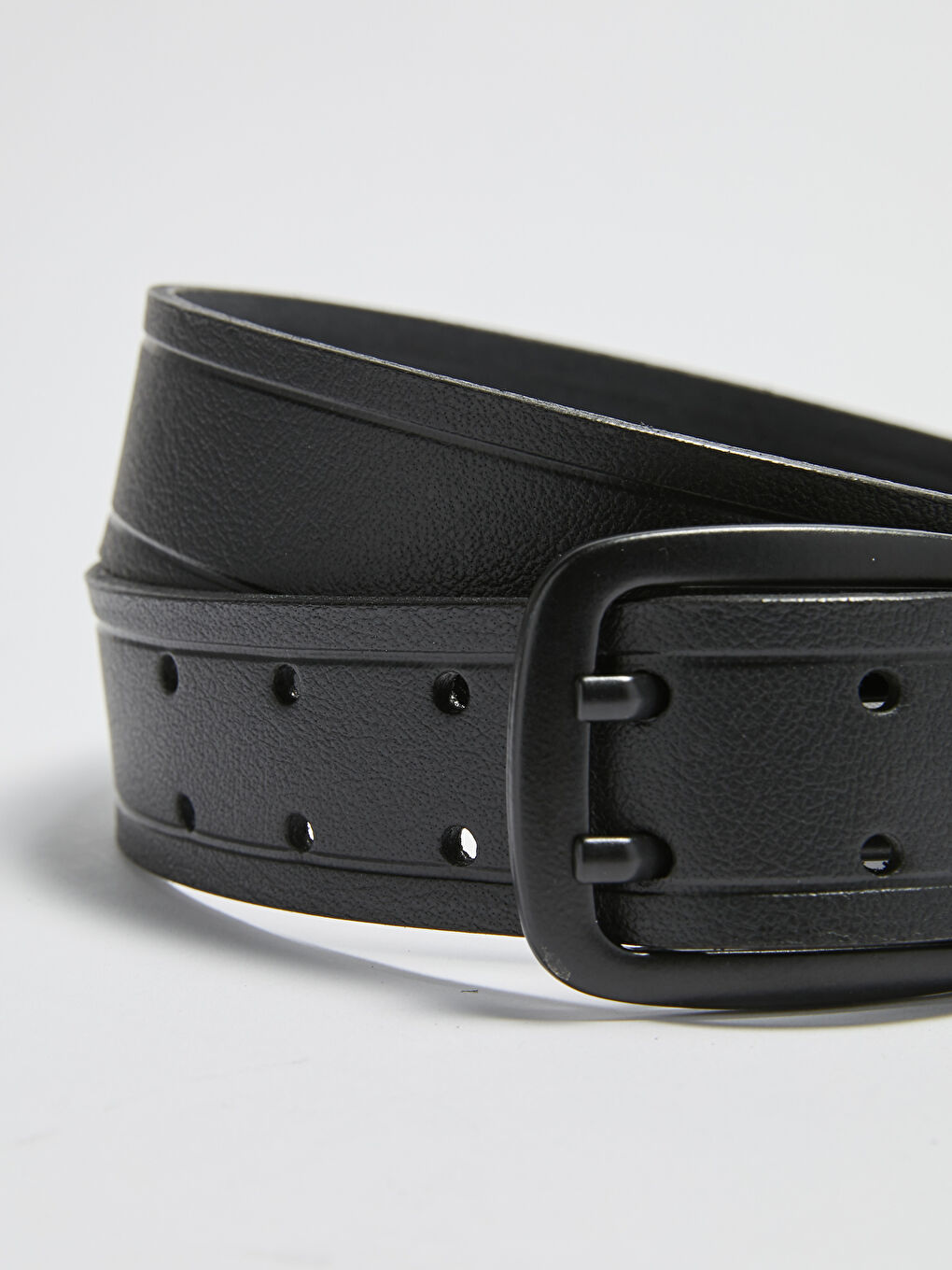 Siyah Hakiki Deri Erkek Kemer-1