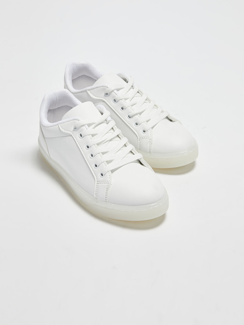 Женские кроссовки с прозрачной подошвой на шнуровке-3