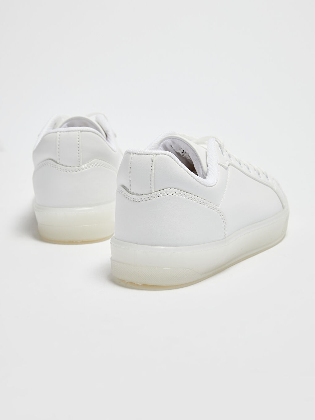 Женские кроссовки с прозрачной подошвой на шнуровке-4