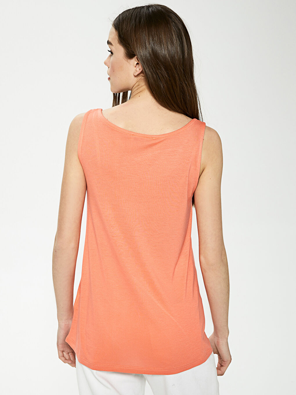 Top majica sa U vratom, štampana, viskoza, ženska atlet majica-4