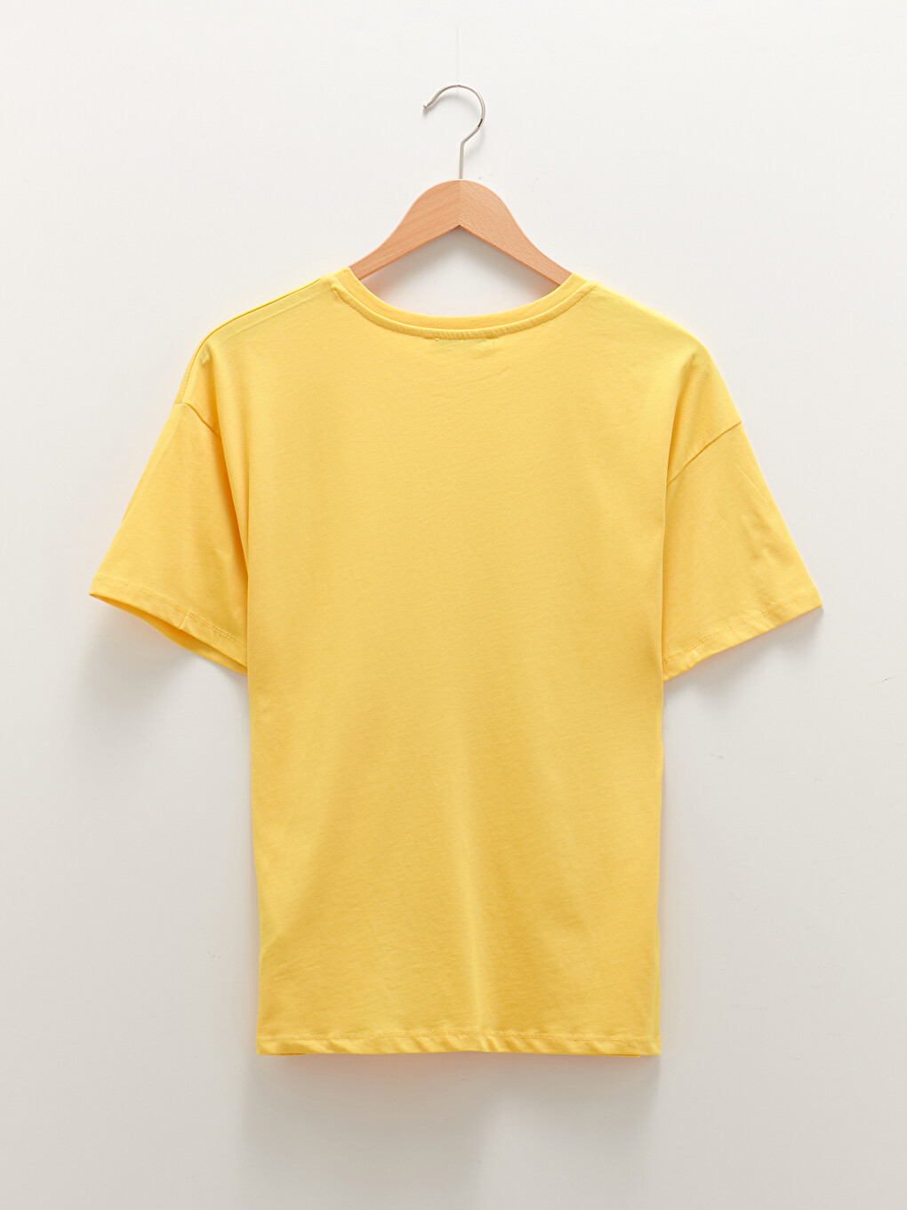 Crew Neck Slogan Printed Short Sleeve Cotton Women's T-shirt-6