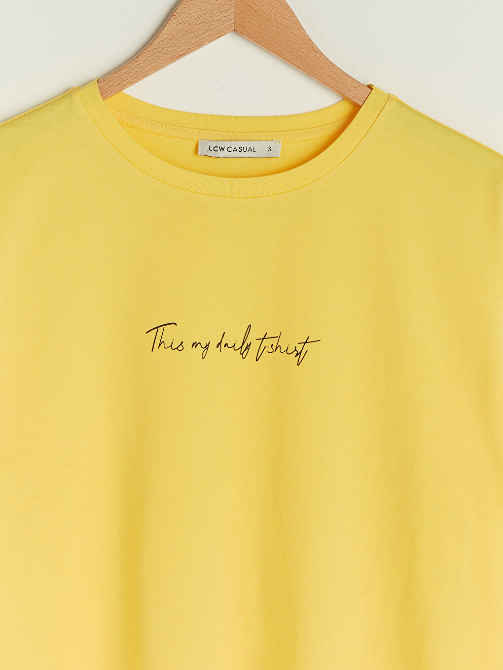 Футболка Женская Хлопковая С Коротким Рукавом, Круглым Вырезом И Принтом-Слоганом-7