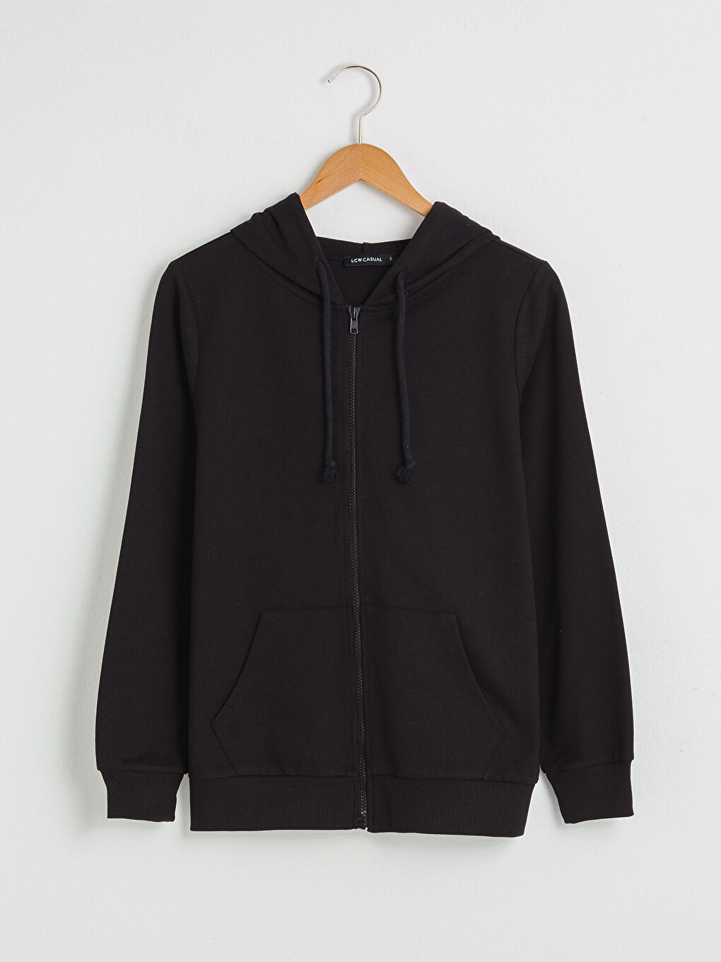 Hooded Collar Long Sleeve Zippered Women's Cardigan-5