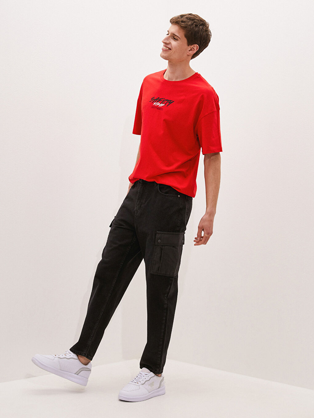 Crew Neck Short Sleeve Printed Combed Cotton Men's T-shirt-3