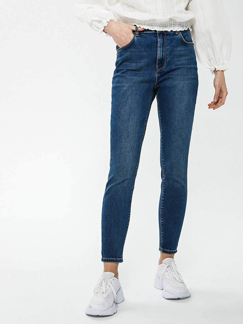 Hoch taillierte Jupiter Super-Skinny-Fit Jeans für Damen-3