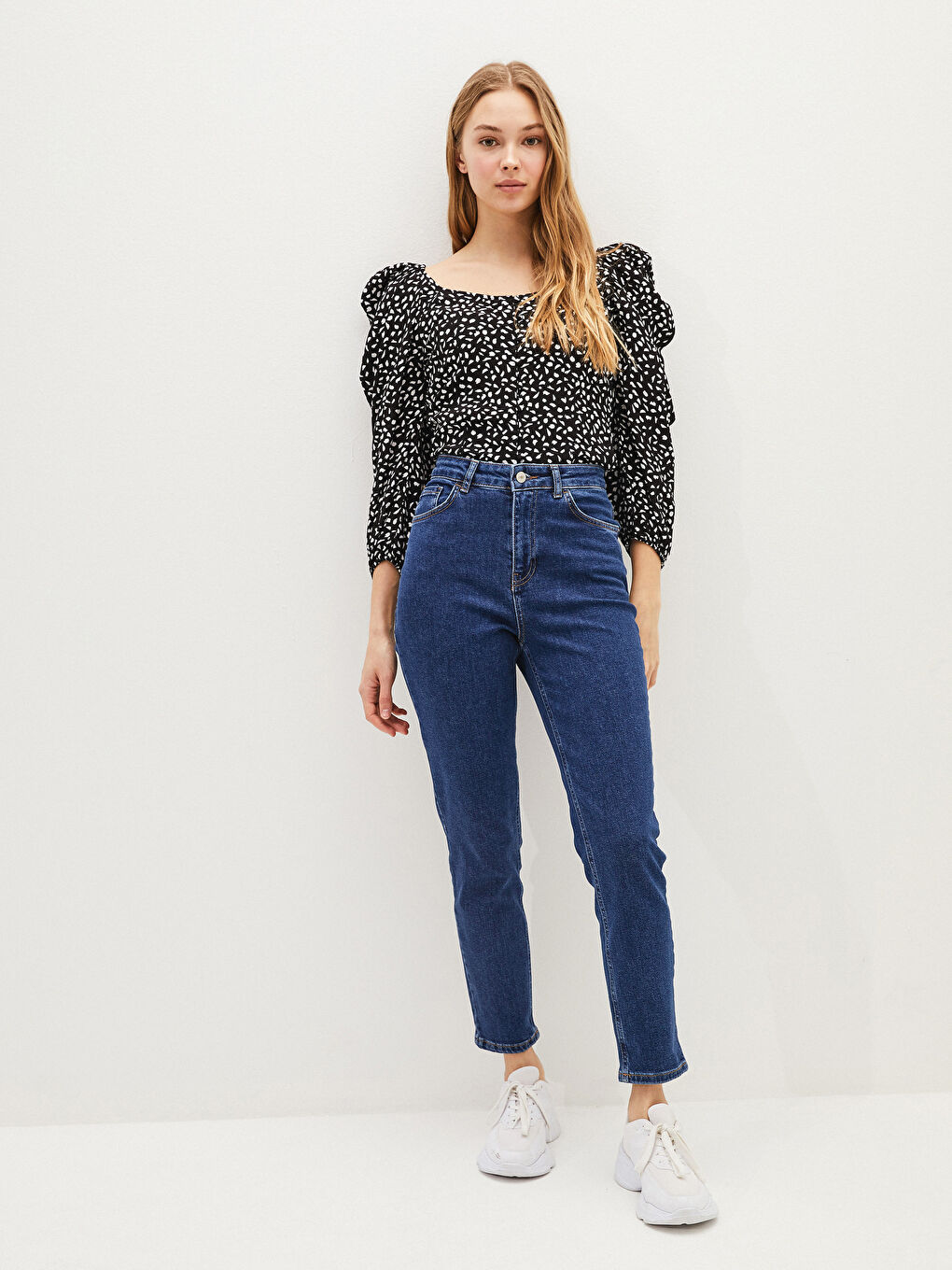 İndigo Yüksek Bel Jüpiter Süper Skinny Fit Kadın Jean Pantolon