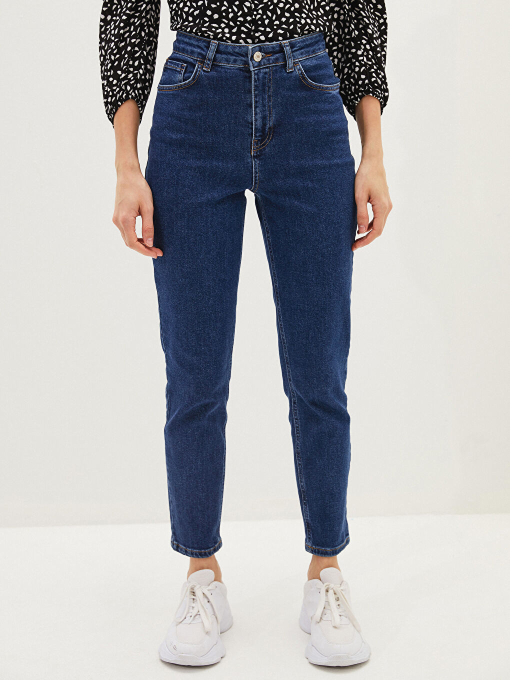 İndigo Yüksek Bel Jüpiter Süper Skinny Fit Kadın Jean Pantolon-3