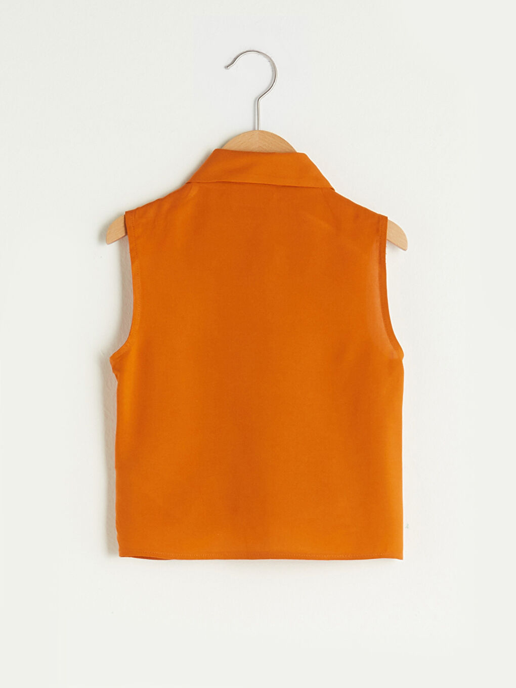 قميص بنت بسيط بتفاصيل رباط فيسكوز-1