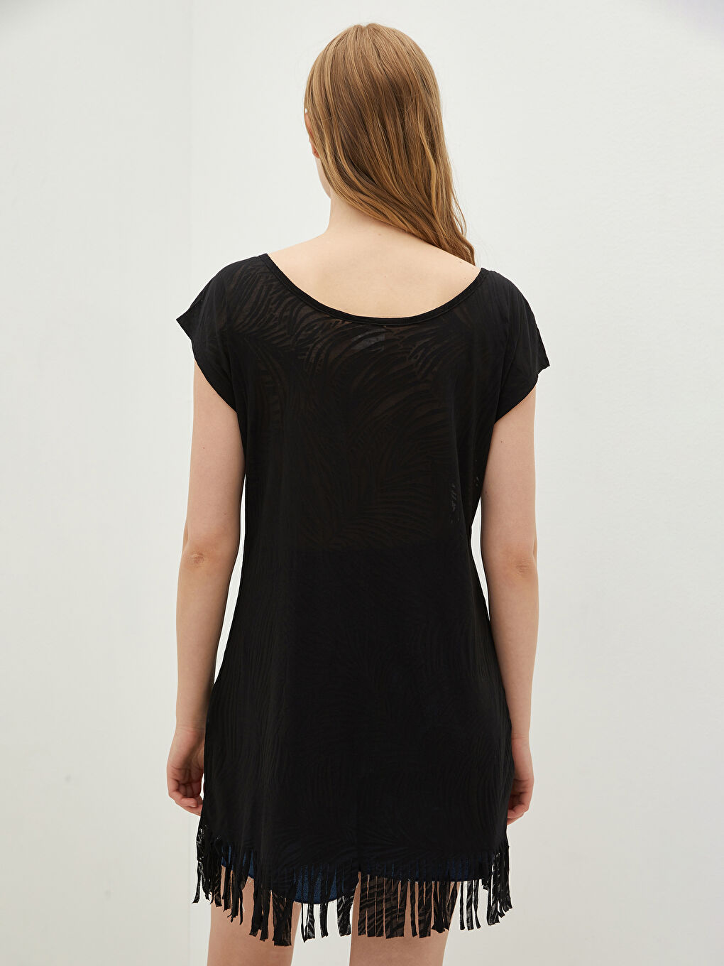 فستان شاطئ بياقة سلاش للسيدات-3