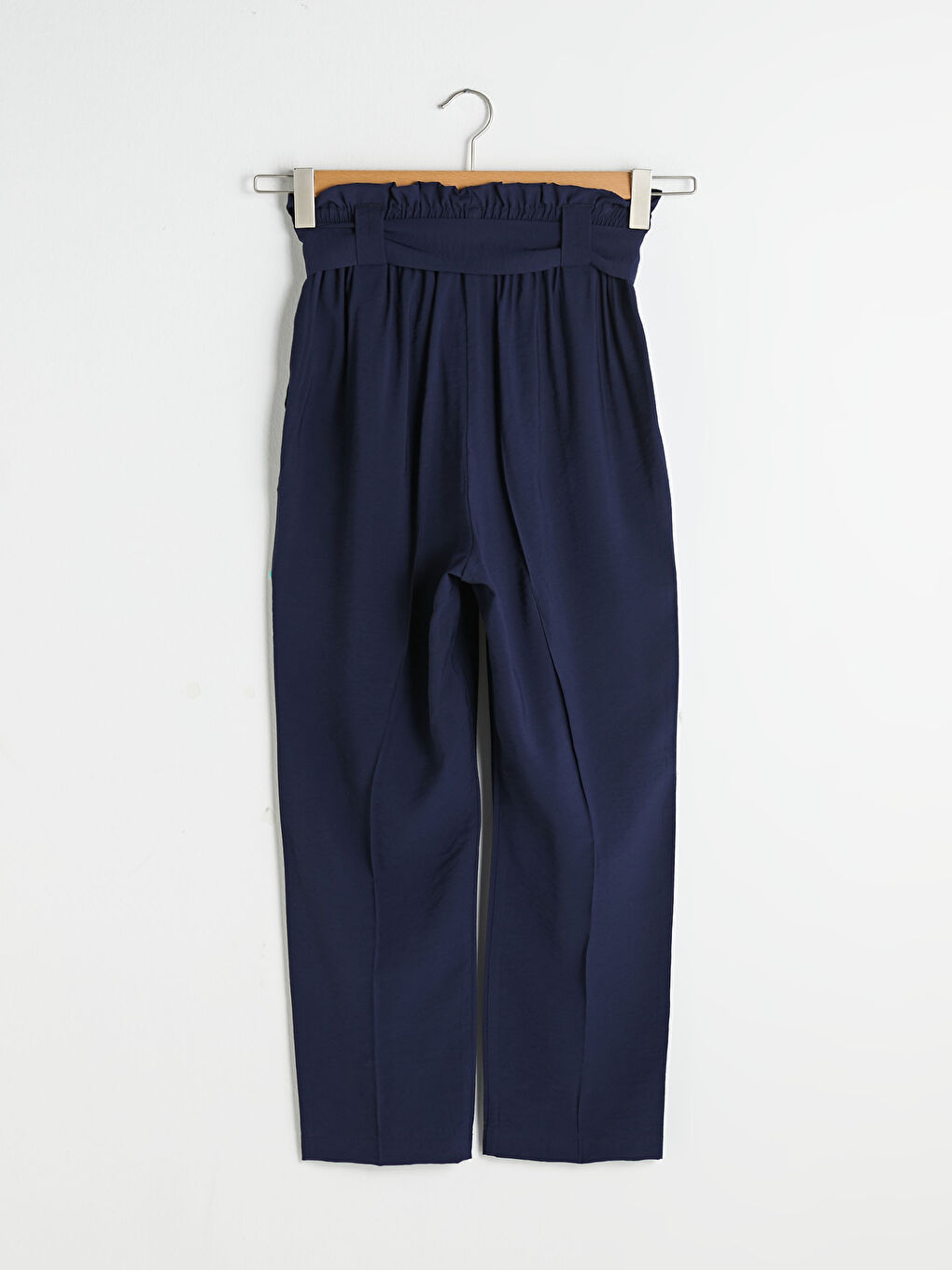 Elastic Waist High Waist Women's Trousers-10