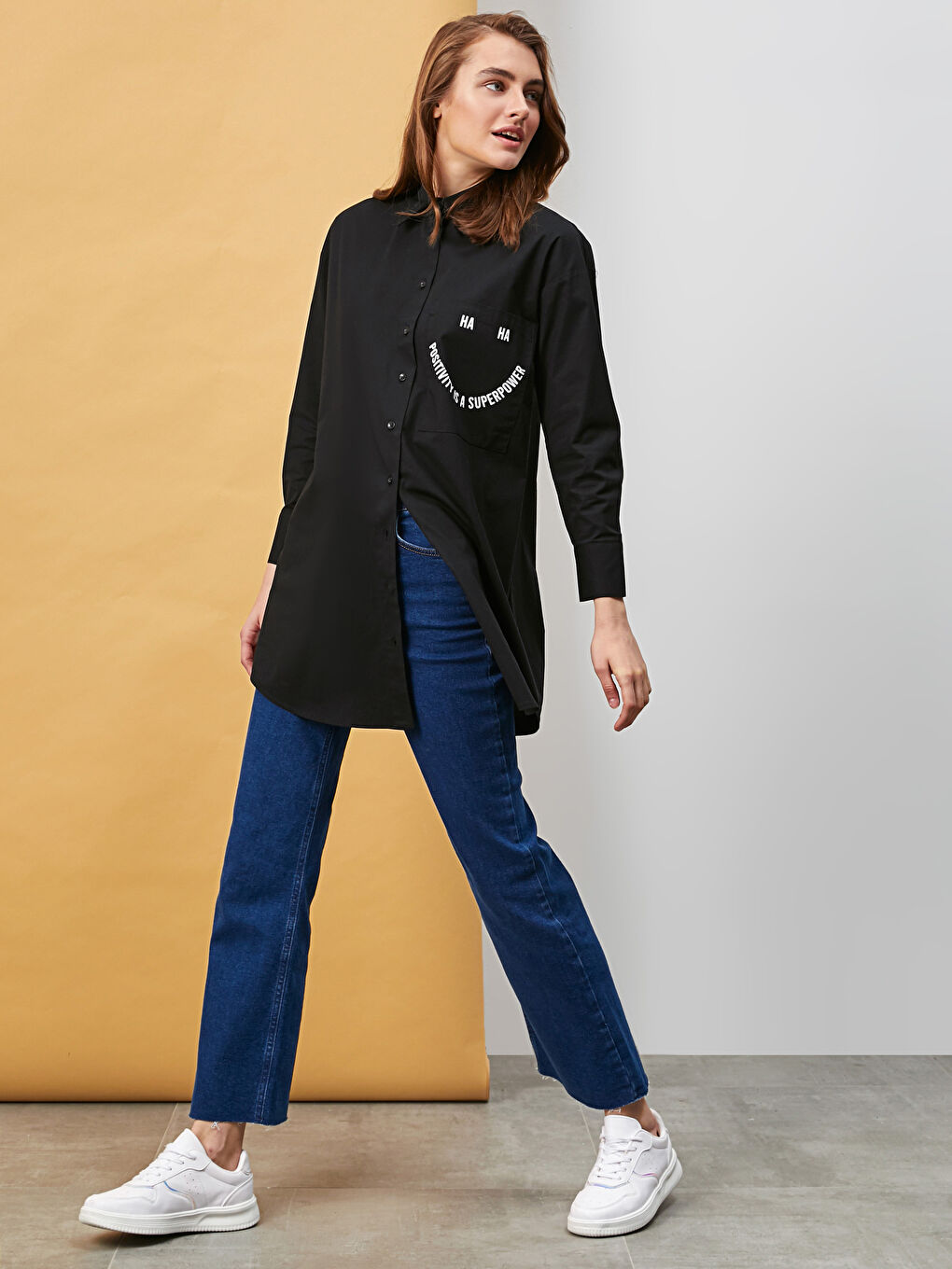 İndigo Normal Bel Mars Flare Kadın Jean Pantolon-3