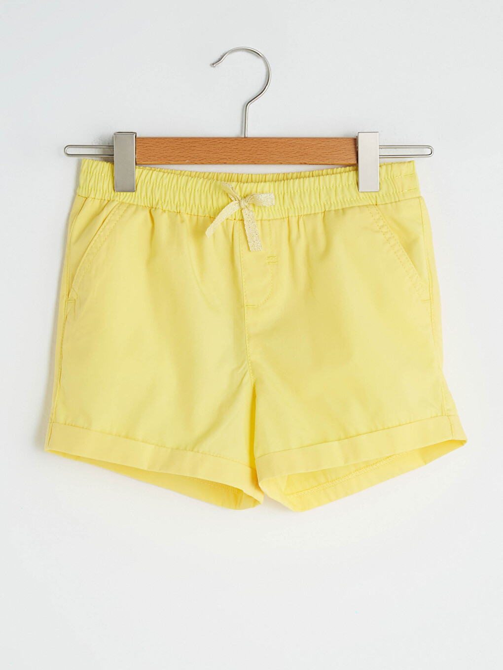 Basic Elastic Waist Girls' Shorts