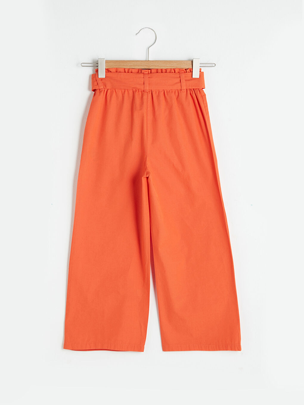 Базовые брюки-клёш для девочек с эластичной талией-1