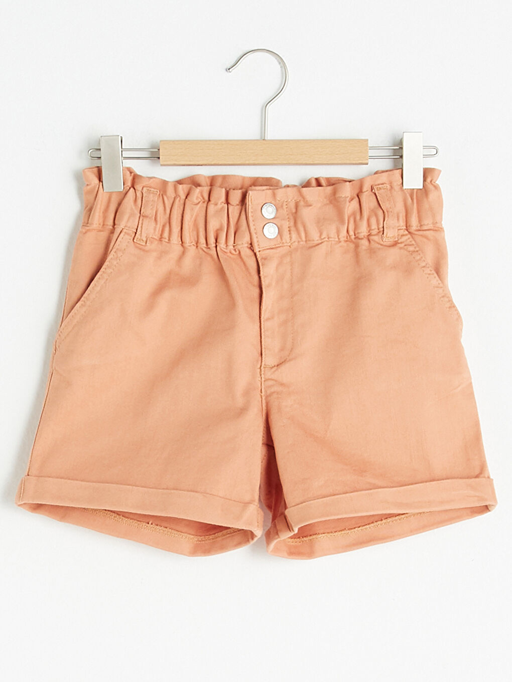 شورتات جبردين أساسية للبنات بخصر مطاطي