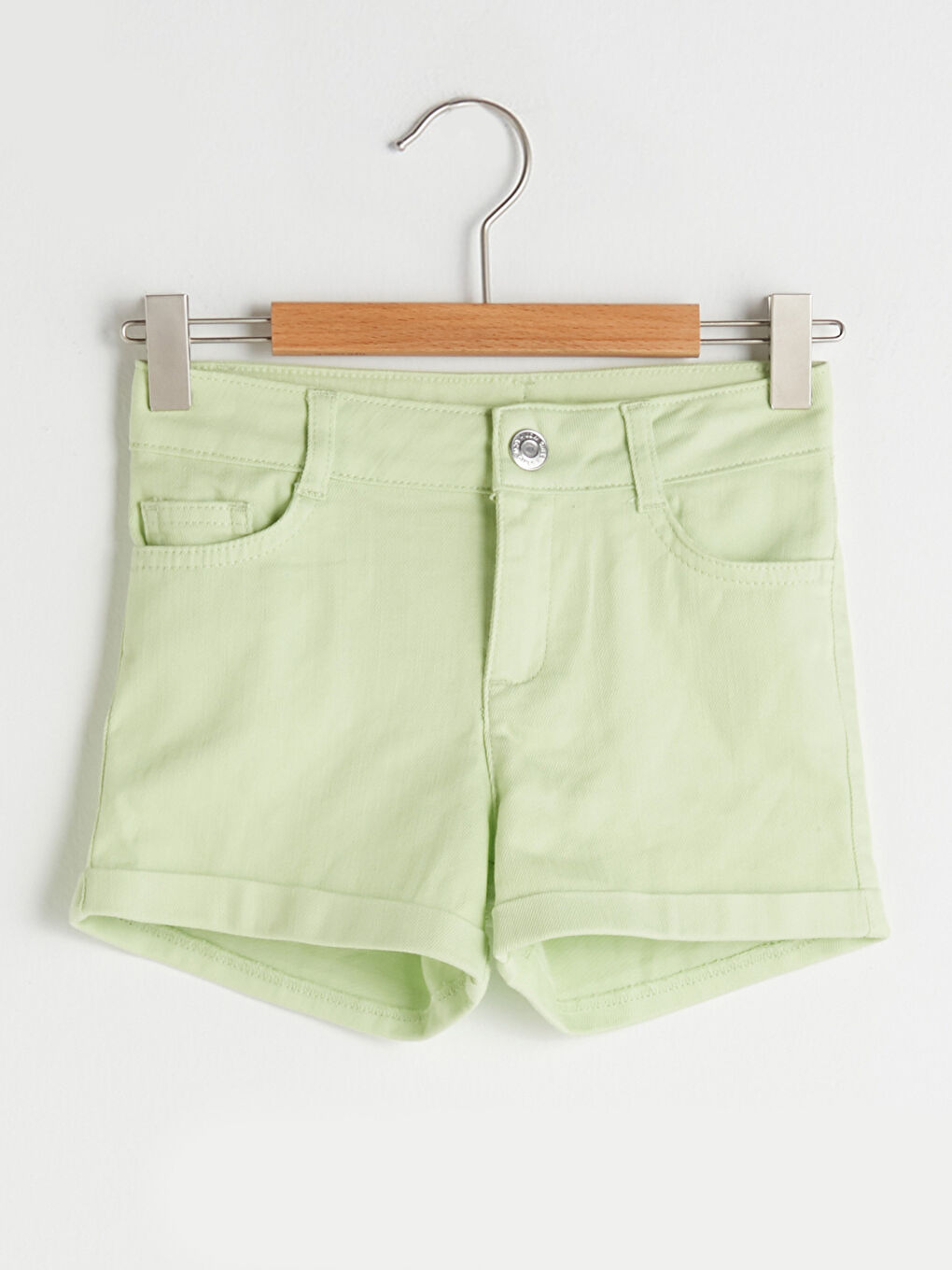 Basic Gabardine Girls Shorts
