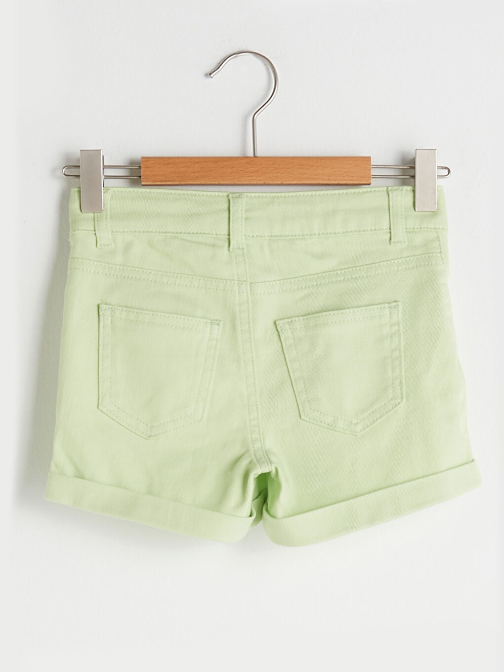 Basic Gabardine Girls Shorts-1