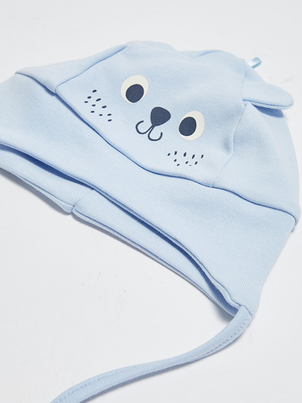 Printed Cotton Baby Boy Beanie-1