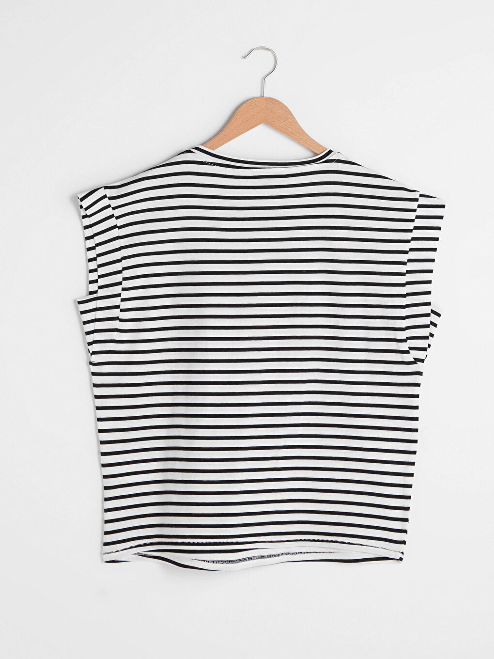 Siyah Bisiklet Yaka Slogan Baskılı Pamuklu Kadın Tişört-8