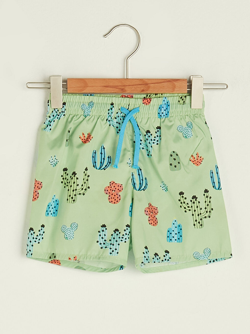 Short De Bain Imprimé Bébé Garçon Détails Résille Marine À Taille Élastique