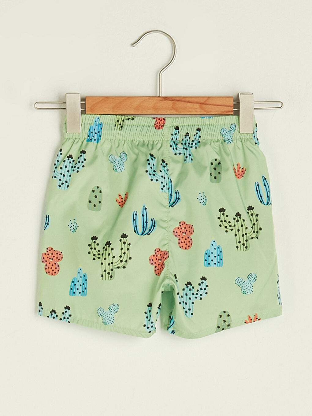 Short De Bain Imprimé Bébé Garçon Détails Résille Marine À Taille Élastique-1