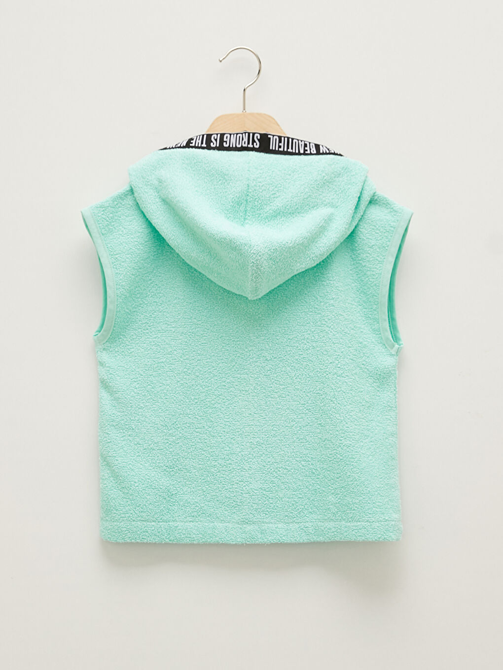 بلوزة سباحة بسحاب مزودة بغطاء رأس للبنات-1