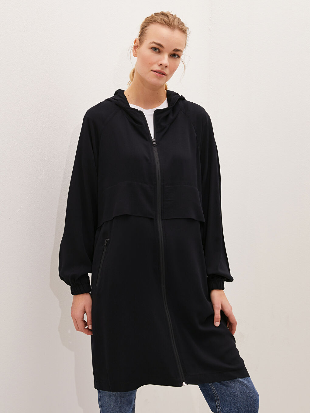 Hooded Regular Pocket Detailed Long Sleeve Women's Coat