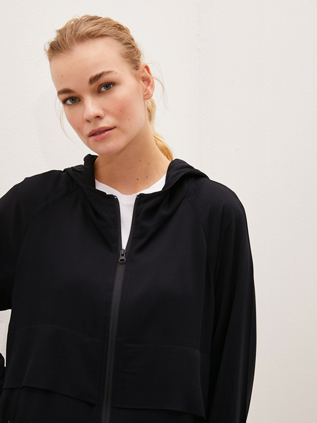 Hooded Regular Pocket Detailed Long Sleeve Women's Coat-6