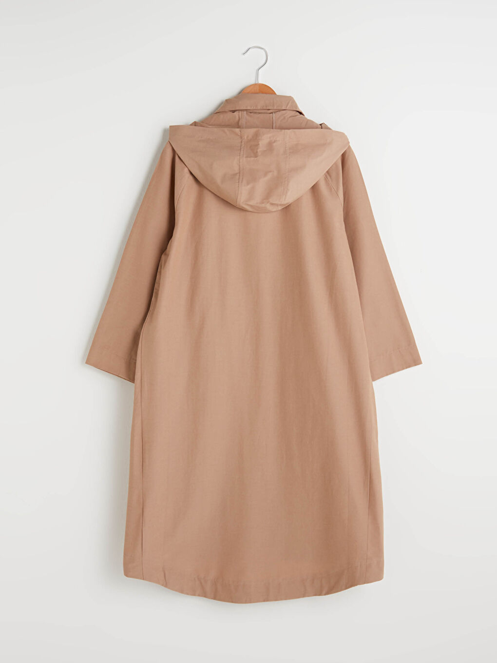LCWAIKIKI Classic Hooded Zippered Long Sleeve Pocket Detailed Women's Coat -S1ET28Z8-GVL