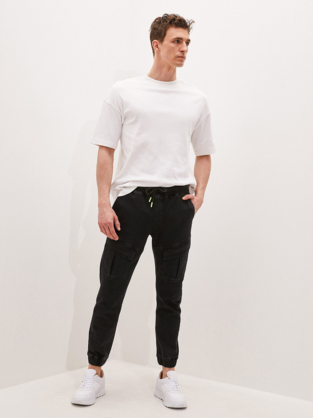 Siyah 780 Jogger Erkek Jean Pantolon