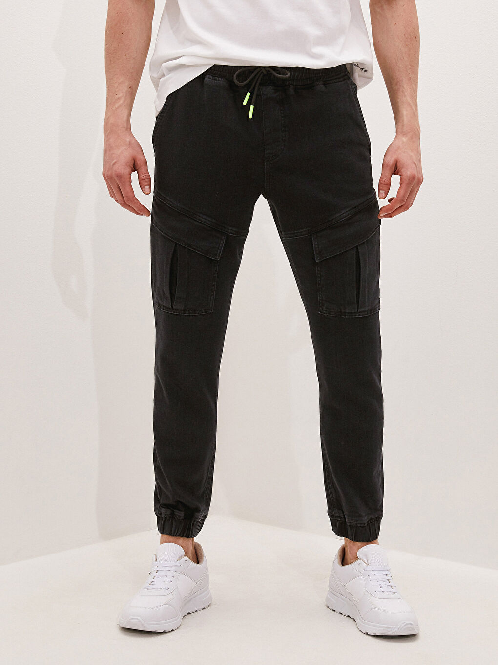 Siyah 780 Jogger Erkek Jean Pantolon-2