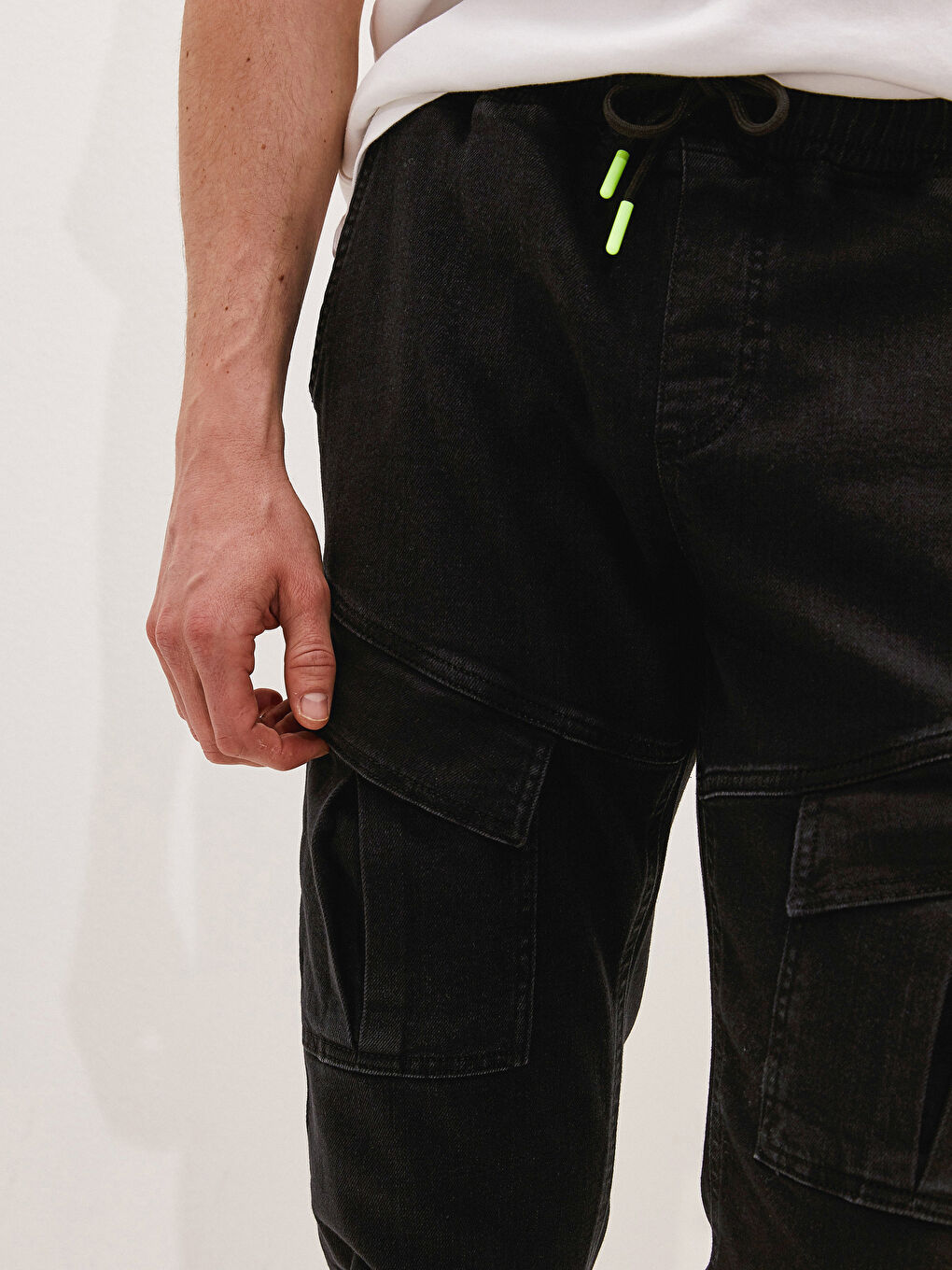 Siyah 780 Jogger Erkek Jean Pantolon-4