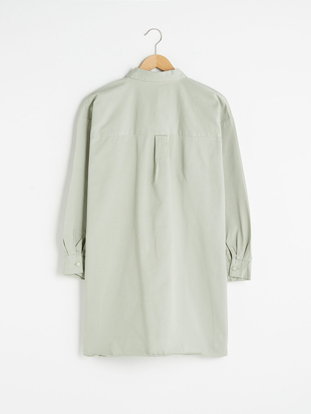 Tunică Cămașă Simplă cu Mânecă Lungă pentru Femei-6